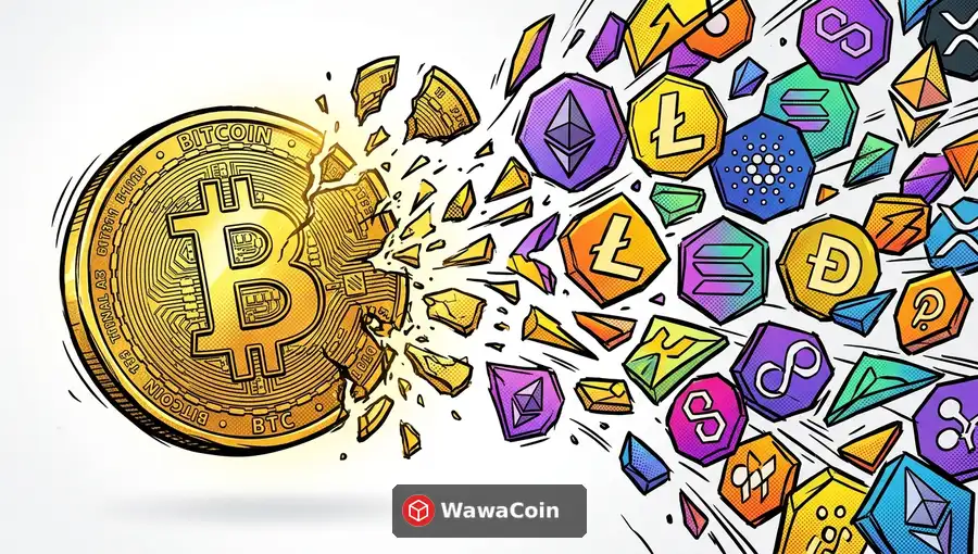 Cryptocurrency market cycle diagram